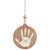 Boule de noël empreinte bois Beige 1 - vertbaudet enfant 
