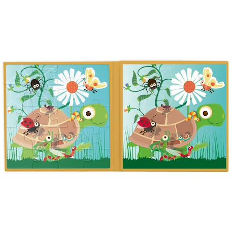 Livre de puzzle magnétique - jardin de fête Multicolor 5 - vertbaudet enfant 