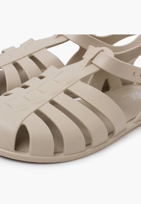 Sandales plastique barefoot enfants Rose+Sable+Vert 12 - vertbaudet enfant 