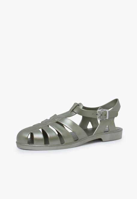 Sandales plastique classiques biarritz métallisées Bronze+Vert 8 - vertbaudet enfant 