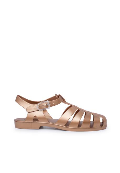 Sandales plastique classiques biarritz métallisées Bronze+Vert 1 - vertbaudet enfant 
