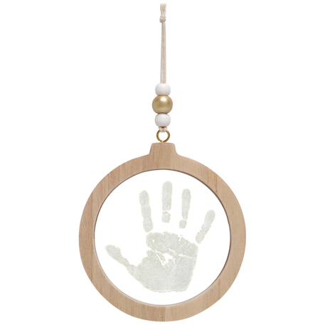 Boule de noël empreinte transparente Beige 1 - vertbaudet enfant 