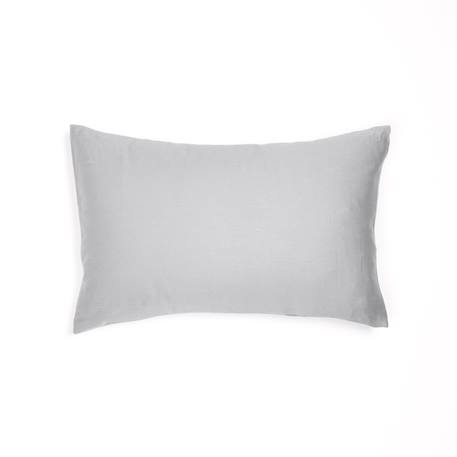 Taie d'oreiller pur coton bio Blanc+Bleu nuit+Ecru+Eucalyptus+Gris clair+Rose nude+Terracotta 26 - vertbaudet enfant 