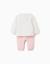 Ensemble en coton peigné avec imprimé minnie Blanc 2 - vertbaudet enfant 