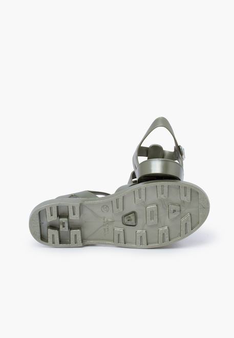 Sandales plastique classiques biarritz métallisées Bronze+Vert 9 - vertbaudet enfant 