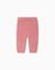 Pantalon en maille avec nœud décoratif Beige clair+Rose 5 - vertbaudet enfant 