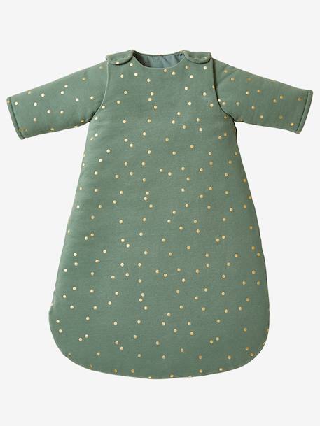 Gigoteuse hiver manches amovibles GREEN FOREST vert / pois dorés 5 - vertbaudet enfant 