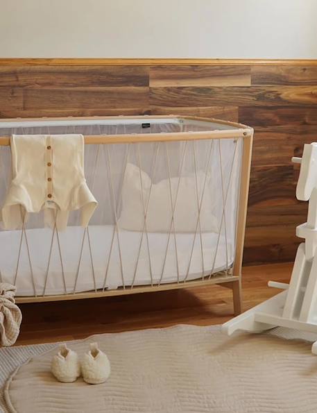 Lit bébé 120 cm KIMI Kit Organic Bois de rose+Desert+Hazelnut+Lichen 7 - vertbaudet enfant 