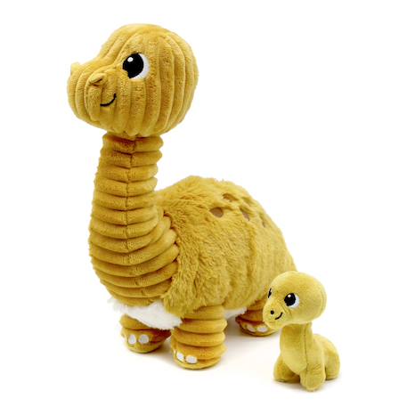 Peluche diplodocus maman et son bébé Jaune 1 - vertbaudet enfant 