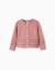 Gilet en maille avec motif jacquard Rose 1 - vertbaudet enfant 