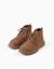 Bottines en suédine avec lacets Beige 2 - vertbaudet enfant 