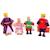 Figurines en bois famille royale Rouge 1 - vertbaudet enfant 