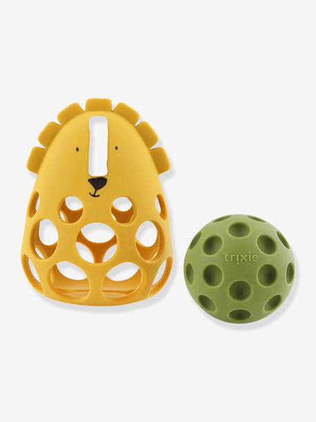 Hochet sensoriel en silicone jaune+rose 3 - vertbaudet enfant 
