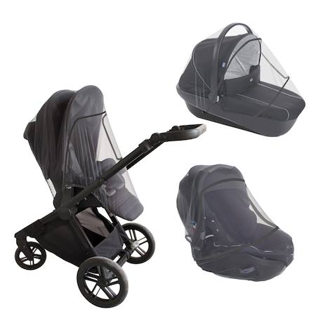 Moustiquaire de poussette 3 en 1 universelle Gris clair 1 - vertbaudet enfant 