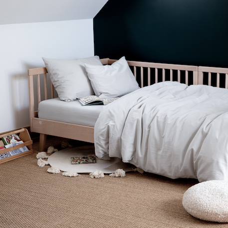 Taie d'oreiller pur coton bio Blanc+Bleu nuit+Ecru+Eucalyptus+Gris clair+Rose nude+Terracotta 29 - vertbaudet enfant 