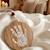 Boule de noël empreinte bois Beige 4 - vertbaudet enfant 