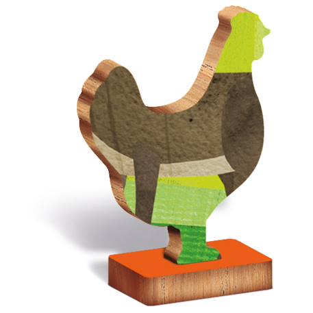 Puzzle en bois - la ferme 48 pièces Multicolor 5 - vertbaudet enfant 