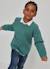 Pull garçon col rond Noir 1 - vertbaudet enfant 