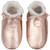 Chaussons cuir souple uni fourrés Rose 2 - vertbaudet enfant 