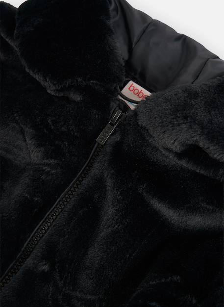 Veste fille à capuche Noir 4 - vertbaudet enfant 