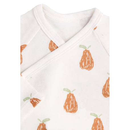 Bodies bébé manches longues en coton lot de 3 - botanica Vert/blanc 3 - vertbaudet enfant 