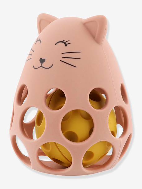 Hochet sensoriel en silicone jaune+rose 7 - vertbaudet enfant 