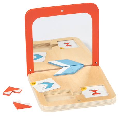 Jeu de symétrie miroir magique Rouge 1 - vertbaudet enfant 
