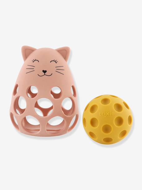Hochet sensoriel en silicone jaune+rose 8 - vertbaudet enfant 