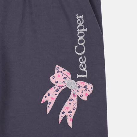Pyjama imprimé noeud fille Bleu marine+Rose+Rose fuchsia+Sable 9 - vertbaudet enfant 