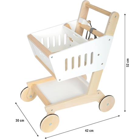 Caddie en bois fresh Blanc 2 - vertbaudet enfant 