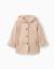 Manteau en suédine à capuche et doublure en peluche douce synthétique Beige clair 1 - vertbaudet enfant 