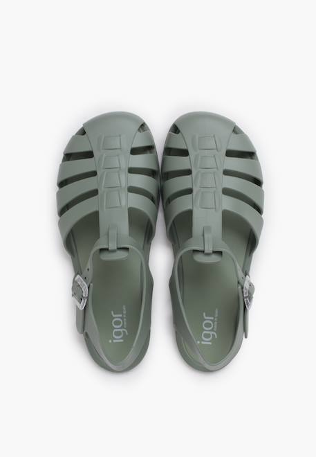 Sandales plastique barefoot enfants Rose+Sable+Vert 17 - vertbaudet enfant 