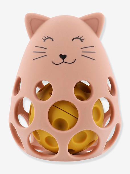 Hochet sensoriel en silicone jaune+rose 6 - vertbaudet enfant 