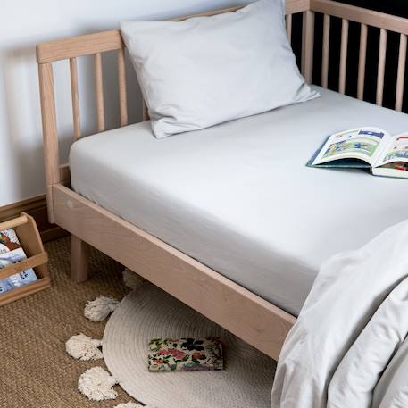 Taie d'oreiller pur coton bio Blanc+Bleu nuit+Ecru+Eucalyptus+Gris clair+Rose nude+Terracotta 28 - vertbaudet enfant 