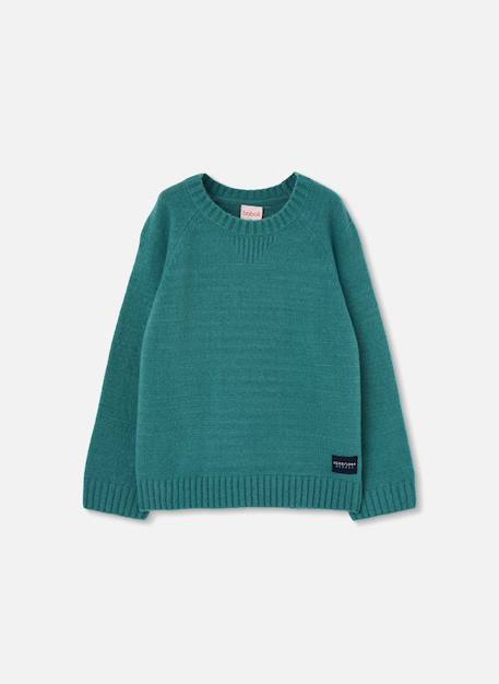 Pull garçon col rond Noir 2 - vertbaudet enfant 