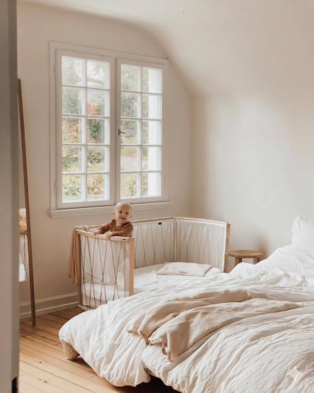 Lit bébé 120 cm KIMI Kit Organic Bois de rose+Desert+Hazelnut+Lichen 14 - vertbaudet enfant 