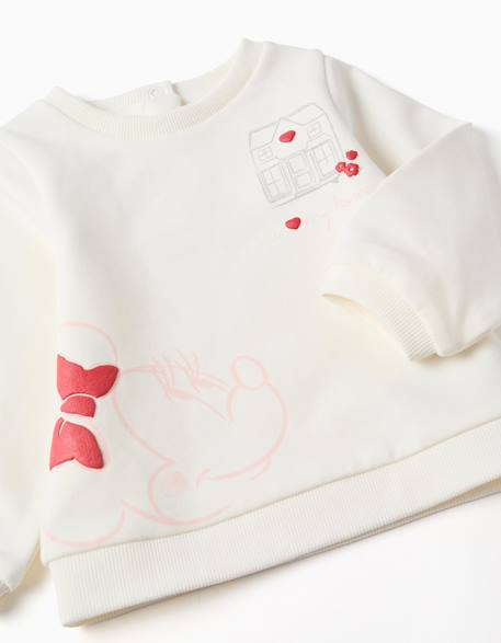 Ensemble en coton peigné avec imprimé minnie Blanc 3 - vertbaudet enfant 