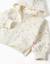 Sweat zippé en coton peigné à capuche et motif floral Blanc 3 - vertbaudet enfant 
