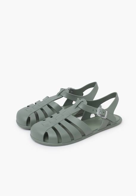 Sandales plastique barefoot enfants Rose+Sable+Vert 16 - vertbaudet enfant 