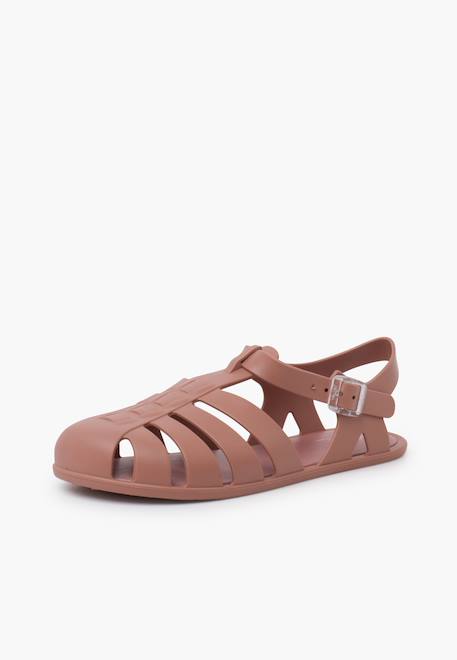 Sandales plastique barefoot enfants Rose+Sable+Vert 2 - vertbaudet enfant 