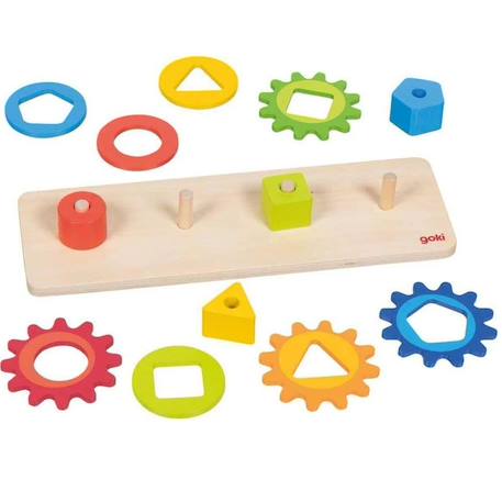 Jeu de tri des formes avec engrenages Multi-coloured 3 - vertbaudet enfant 