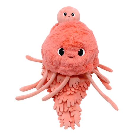 Peluche méduse maman et son bébé Bleu+Rose 11 - vertbaudet enfant 