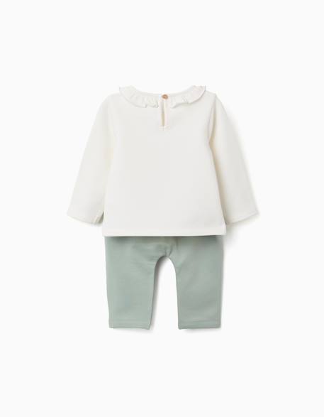 Ensemble en coton peigné avec imprimé marie Blanc 2 - vertbaudet enfant 