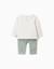 Ensemble en coton peigné avec imprimé marie Blanc 2 - vertbaudet enfant 