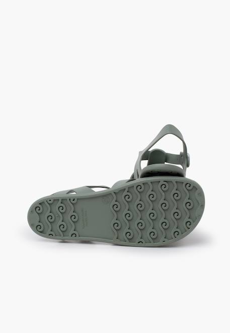 Sandales plastique barefoot enfants Rose+Sable+Vert 15 - vertbaudet enfant 