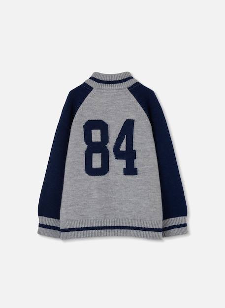 Veste garçon en maille Bleu 4 - vertbaudet enfant 
