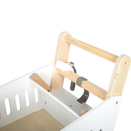 Caddie en bois fresh Blanc 6 - vertbaudet enfant 