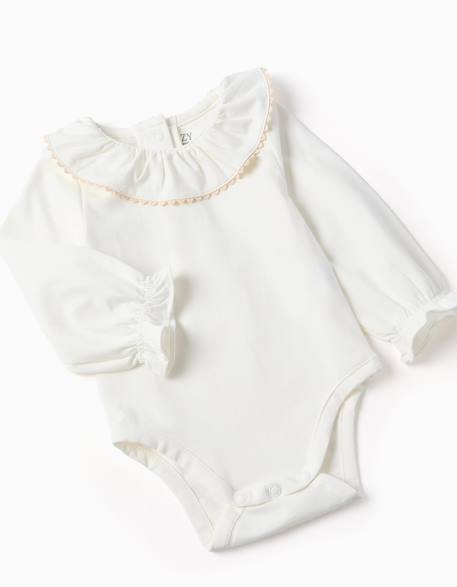 Ensemble body et robe en velours côtelé Bleu foncé 3 - vertbaudet enfant 