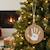 Boule de noël empreinte bois Beige 2 - vertbaudet enfant 