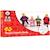 Figurines en bois famille royale Rouge 3 - vertbaudet enfant 